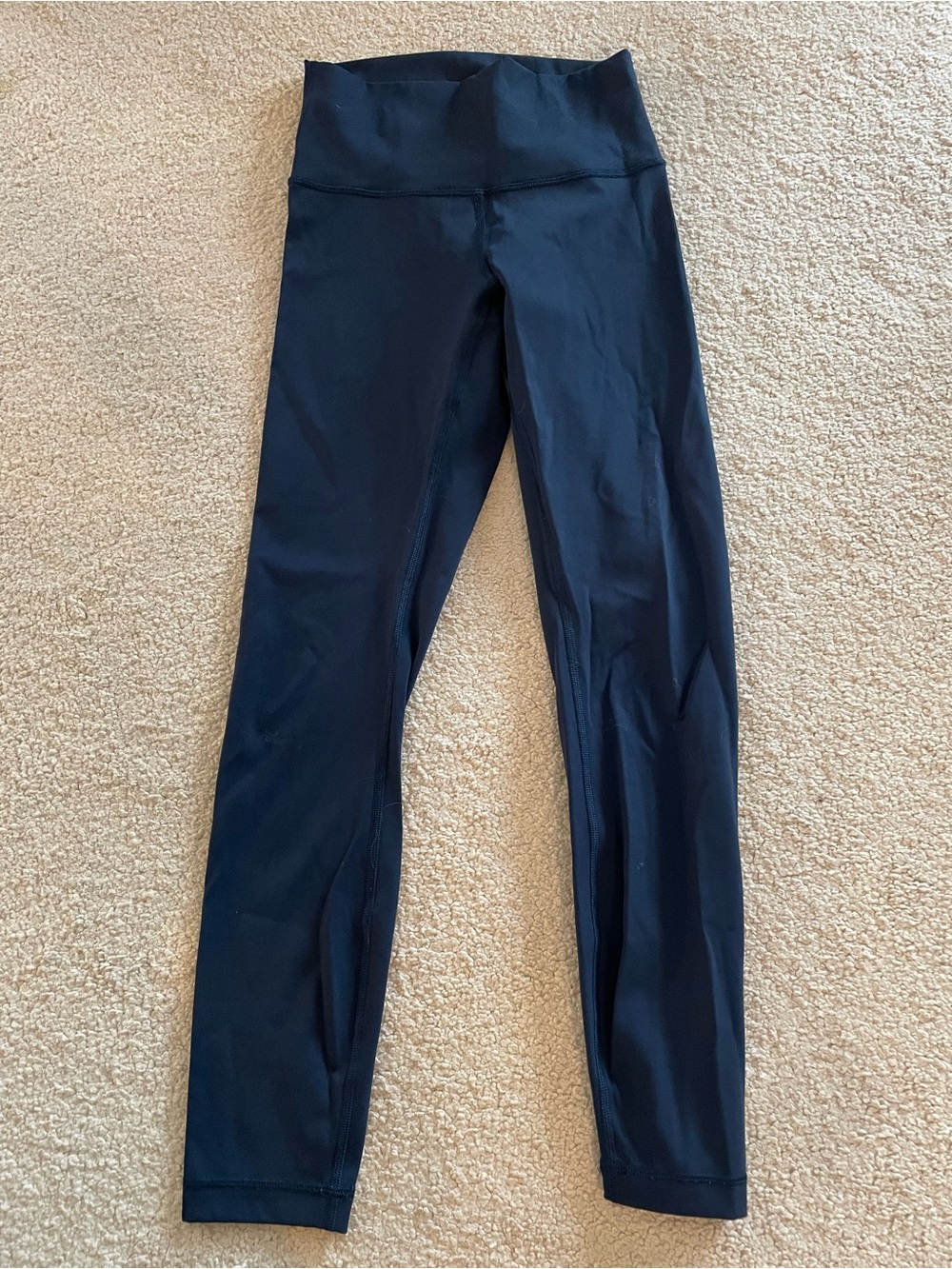 lululemon athletica Wunderunder 25” inseam High-Waist Leggings Sz 4 Navy Blue